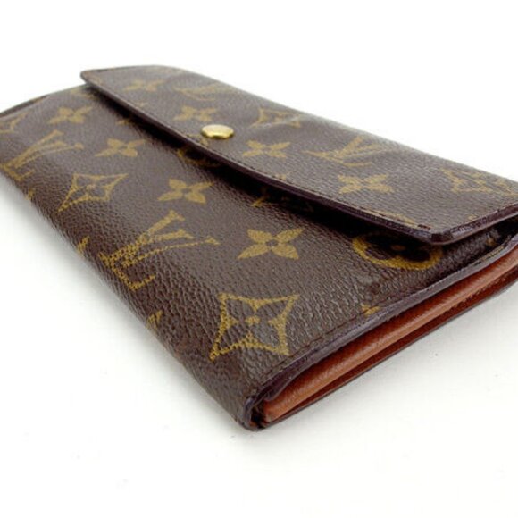 Louis Vuitton Wallet Purse Long Wallet Monogram Brown Woman Authentic - Picture 3 of 6